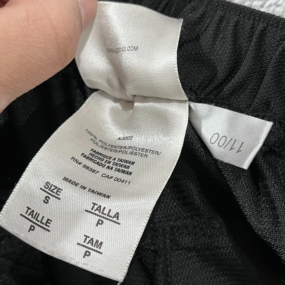Adidas Track Pants Women's Small Black‎ Straight Leg Athleisure Workout Running